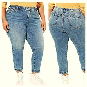 Torrid Womens 18 Tall NWT Vintage Stretch Skinny Ankle Mid Rise Jeans Denim Acid